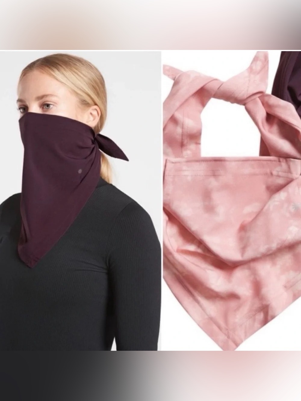 NWT Athleta 2-Pack Made to Move Multi-Use Gaiter Bandana
